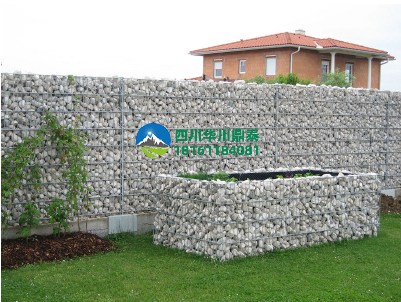 别墅园林石笼挡墙